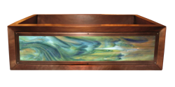 art glass copper apron sink art glass copper apron sink