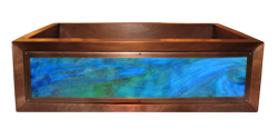 art glass copper apron sink art glass copper apron sink