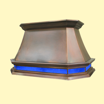 Custom Copper Range Hood | Luminescent Series #33-L, style A1