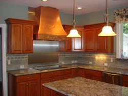 custom copper range hood