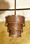 3 tiered copper pendant lighting fixture HBKPF
