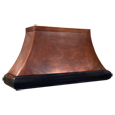 custom copper range hood Texas Lightsmith Model #4, G