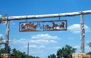 BWB Ranch Sign. Torch cut steel.