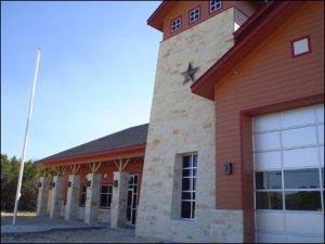 TXWS Wall Sconce at the Leander, Texas Fire Station