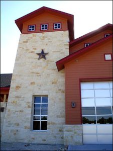 TXWS Wall Sconce at the Leander, Texas Fire Station