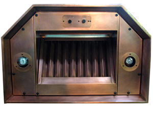Copper Wall Mount insert chamfered corners