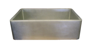 Nickel Silver Smooth Apron Single Basin Farmhouse Sink