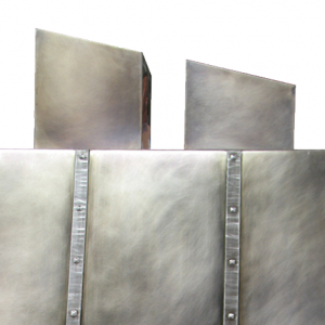 Range Hood 3A angled double flue covers