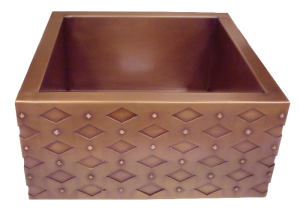 HT15 Bar Sink with Diamond Apron Front