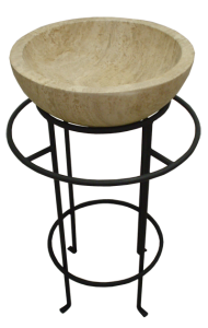 Custom stand for concrete bowl.