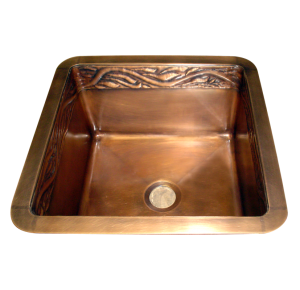 Custom Copper Inner Repoussé Sink