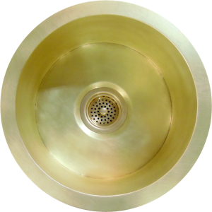 Custom Round Brass Bar Sink