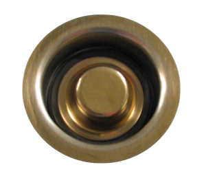 disposal fitting and matching plug, Medium Brass