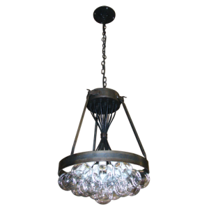 steel glass chandelier #26