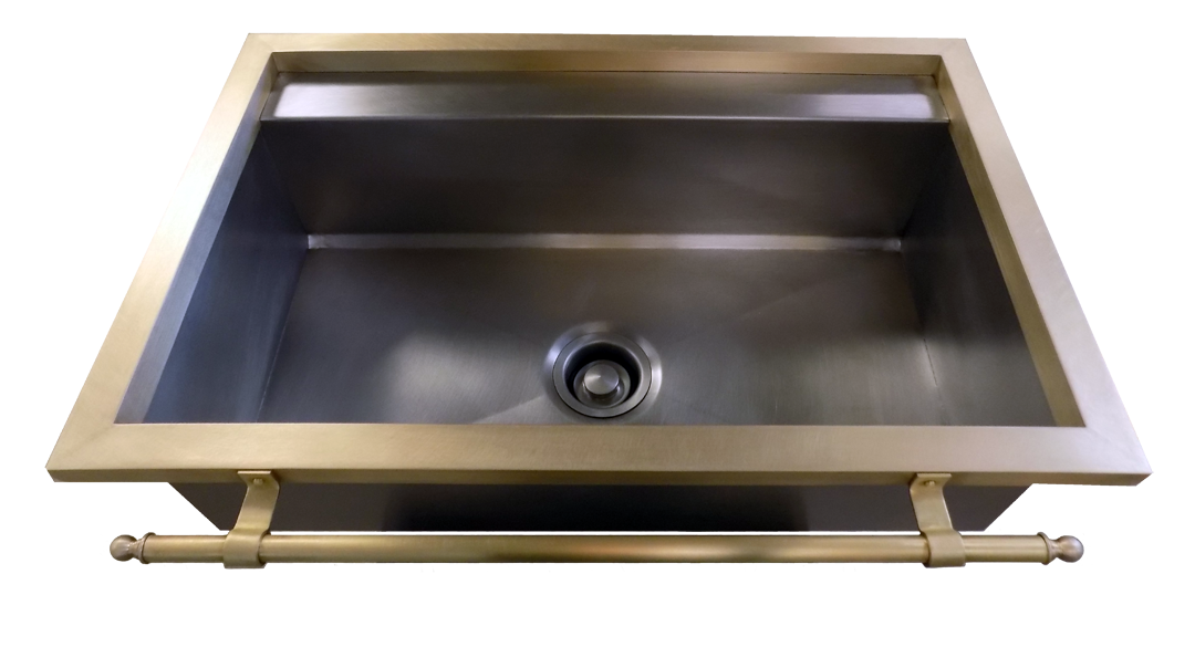 kitchen sinks with towel bar