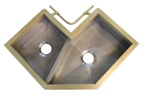 Constantine double basin corner sink