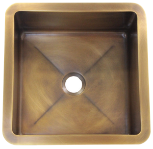 T15 Medium Brass Sink with 2