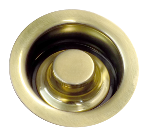 disposal fitting and matching plug, Burnished Brass