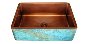 Verdigris Apron Copper Sink