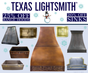 Winter Sale – 25% off Hood/20% Off Sinks