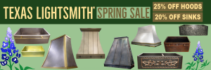 Spring Sale – 25% off Hood/20% Off Sinks