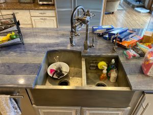 Medium Nickel Silver apron sink