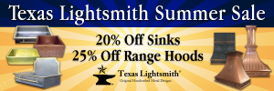 Summer Sale – 20% Off Sinks. 25% Off Hoods
