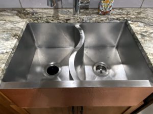 Double Basin Farmhouse Sink with S-divider