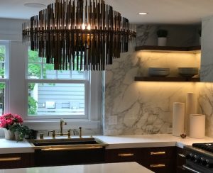 Constantine IV Sink; Dark Nickel Silver; Burnished Brass