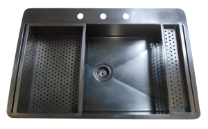 Oil-Rubbed Bronze Apron Sink with accessories