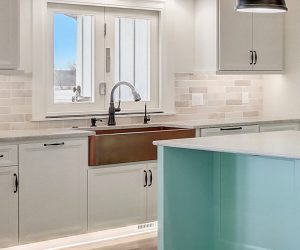 Custom Farmhouse Sink; Medium Copper
