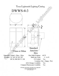 DWWS-4-3 Spec Drawing