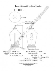 HHHL Spec Drawing