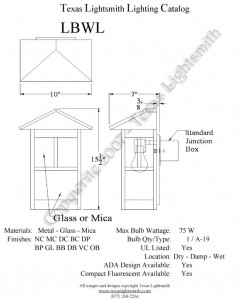 LBWL Spec Drawing