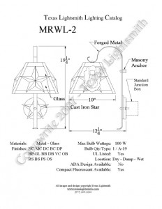 MRWL-2 Spec Drawing