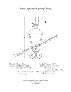 PGL spec drawing
