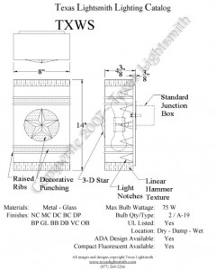 TXWS Spec Drawing
