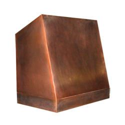 custom copper range hood Texas Lightsmith Model #3