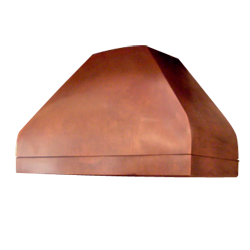custom copper range hood Texas Lightsmith Model #5, A