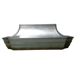 custom stainless steel range hood Texas Lightsmith Model #51