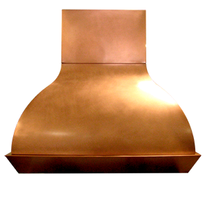 custom copper range hood Texas Lightsmith Model #54
