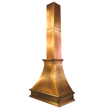 custom kitchen range hood Texas Lightsmith Model #4, J