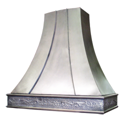 custom stainless steel range hood Texas Lightsmith Model #29, B