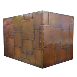 custom copper range hood Texas Lightsmith Model #11