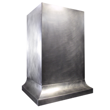 custom Stainless Steel range hood Texas Lightsmith Model #16, B