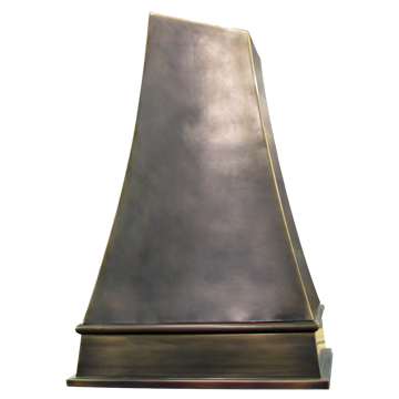 custom bronze range hood Texas Lightsmith Model #6, F