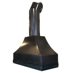 custom bronze range hood Texas Lightsmith Model #4, F - variation 2
