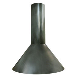 custom stainless steel range hood Texas Lightsmith Model #19, B