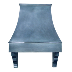 custom nickel silver range hood Texas Lightsmith Model #4, I