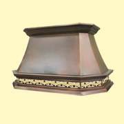 Custom Copper Range Hood | Luminescent Series #33-L, style A1